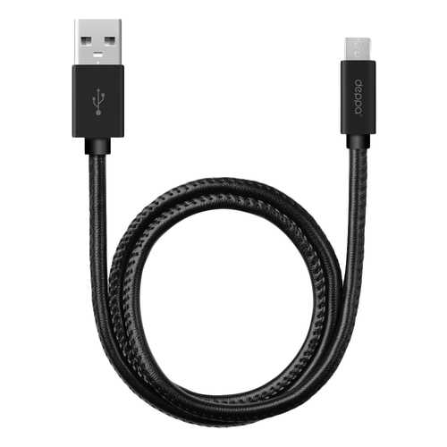 Кабель Deppa 72268 microUSB 1,2м Black