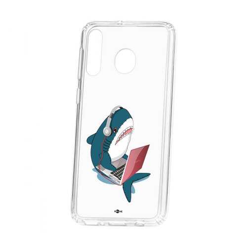 Чехол Kruche Samsung Galaxy M30 Print Акула