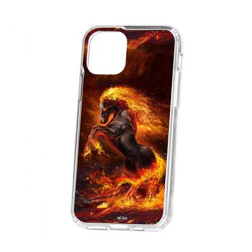 Чехол Kruche iP 11 Pro Print Конь огонь