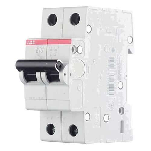 Выключатель автоматический модульный ABB SH202L, 2п, C, 40 А, 4,5 кА