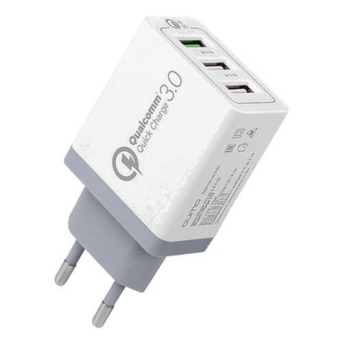 Сетевое зарядное устройство Red Line Tech 3 USB QC 3.0 , White