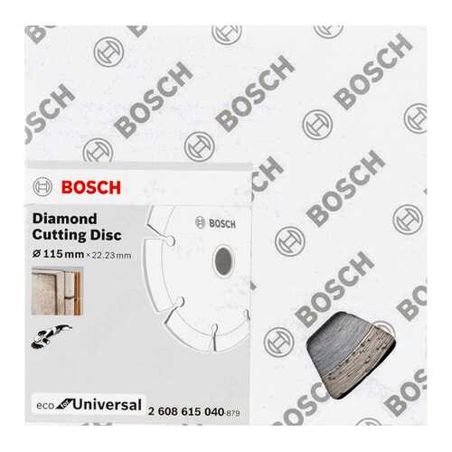 Диск алмазный отрезной Bosch ECO Universal 115-22,23 2608615040