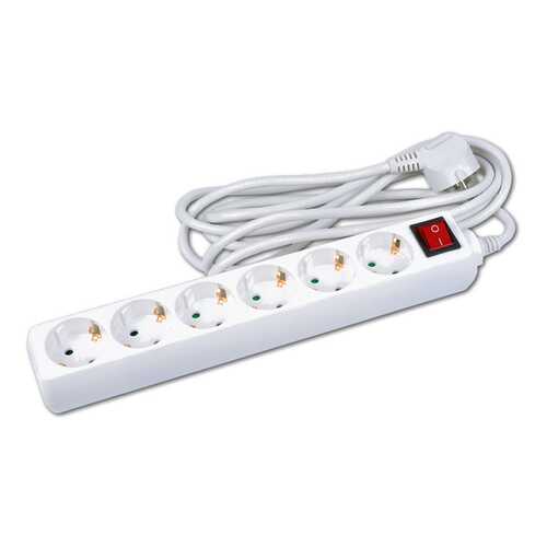 Удлинитель Uniel S-GCD6-3B, 6 розеток, 3 м, White