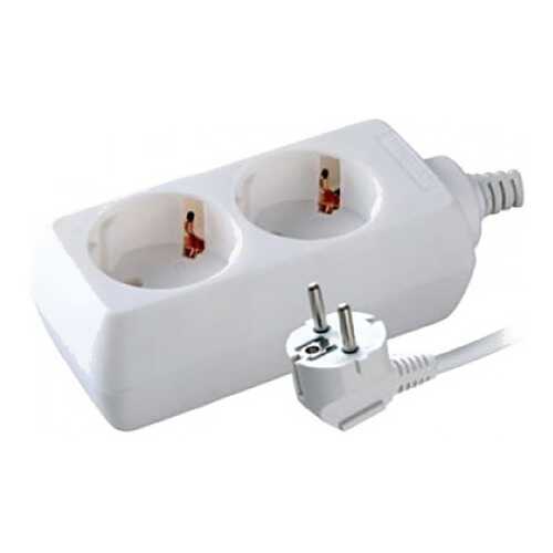 Удлинитель Volsten S 2x1,5-Z, 2 розетки, 1,5 м, White