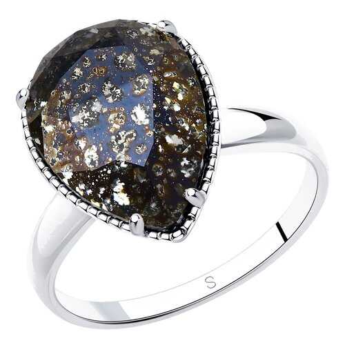 Кольцо женское SOKOLOV из серебра с кристаллом Swarovski 94012037 р.19