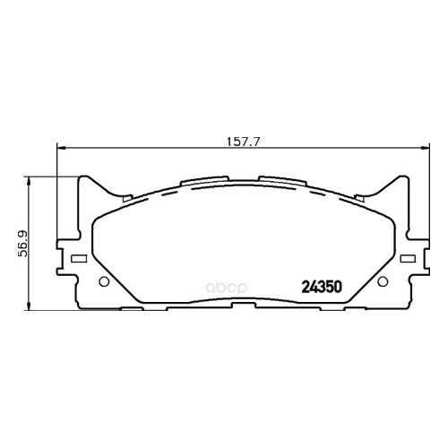 Колодки тормозные nao Hella 8DB355028-471