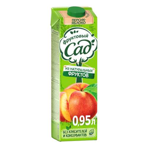 Нектар Фруктовый Сад яблоко-персик 0.95 л