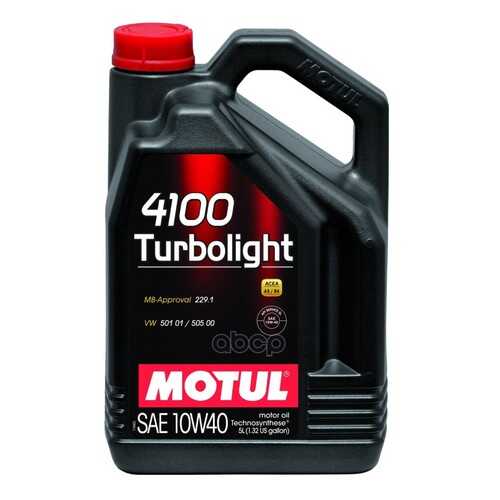 Моторное масло Motul 4100 Turbolight 10w-40 4л