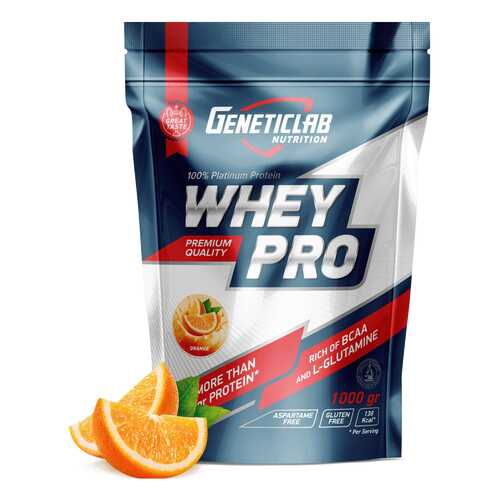 Протеин GeneticLab Nutrition Whey Pro 1000 г Orange