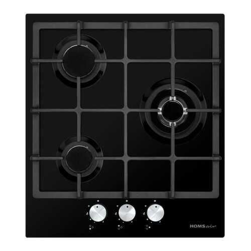 Встраиваемая газовая панель HOMSair HGE433TGCBK Black