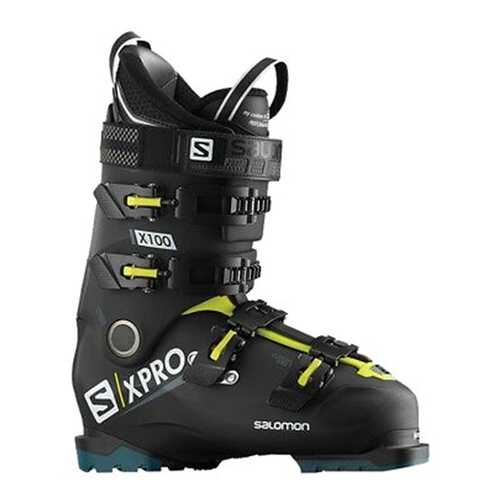Горнолыжные ботинки Salomon X Pro X 100 CS 2019, black/acid green/blue, 28.5
