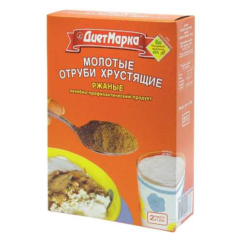 Отруби хрустящие ДиетМарка ржаные молотые 250 г