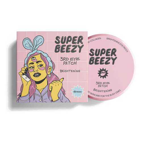 Гидрогелиевые патчи SUPER BEEZY от темных кругов с анти-эйдж эффектом 60 шт