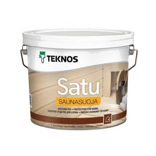 Антисептик для бани и сауны Teknos Satu Saunasuoja / Текнос Сату Саунасуоя 2,7л.