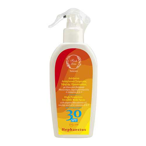 Солнцезащитный спрей Fresh Line Hephaestus High Protection Invisible SPF 30 200 мл