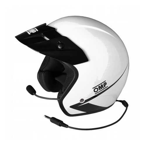 Шлем STAR J открытый, интерком, ECE, белый, р-р M OMP Racing SC607I020M