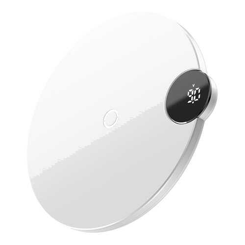 Беспроводное зарядное устройство Baseus Digtal LED Display Wireless Charger White
