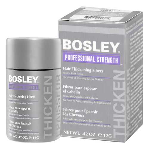 Пудра для волос Bosley Professional Strength Hair Thickening Fibers Седой 12 г