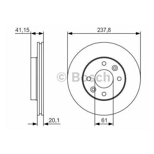Тормозной диск Bosch 0986479R66