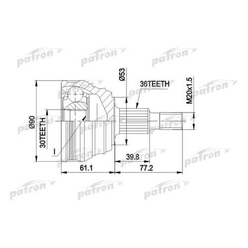 Шрус PATRON PCV1189