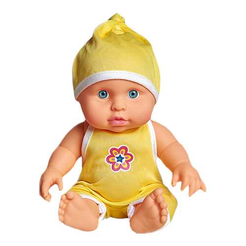 Пупс Cuddly Baby XM634/4 в желтом комбинезоне 23,5 см
