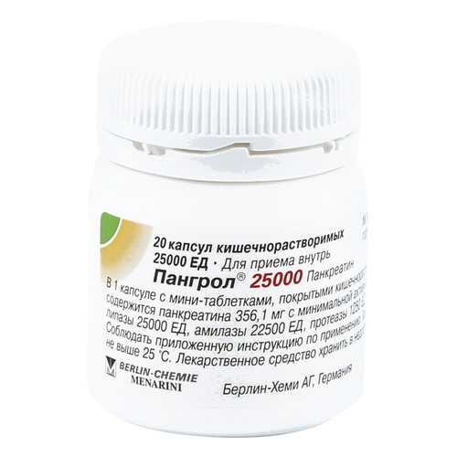 Пангрол 25000 капсулы 20 шт.