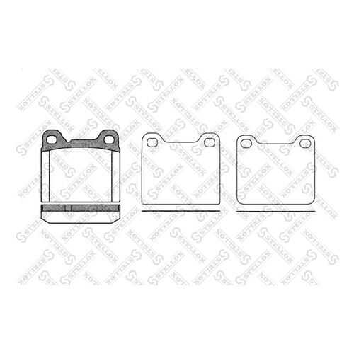 Комплект тормозных дисковых колодок Stellox 268 010-SX