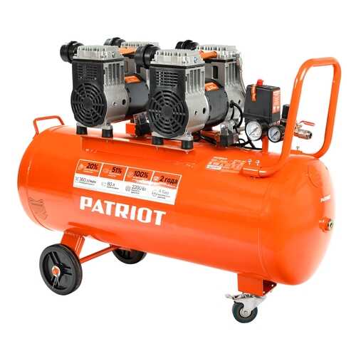 Компрессор Patriot поршневой безмасляный WO 80-360