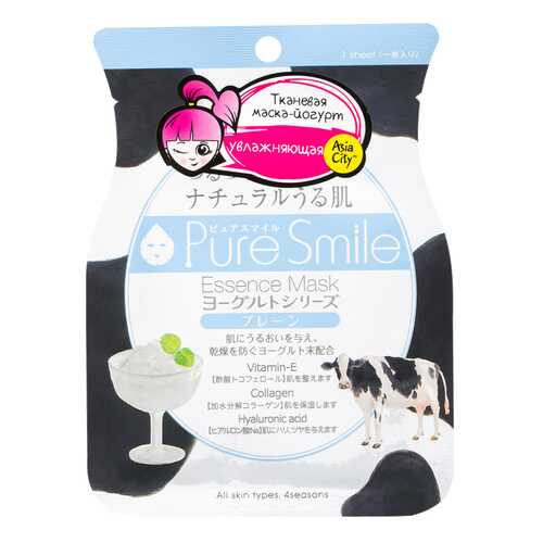 Маска для лица Sun Smile Yougurt с экстрактом отрубей