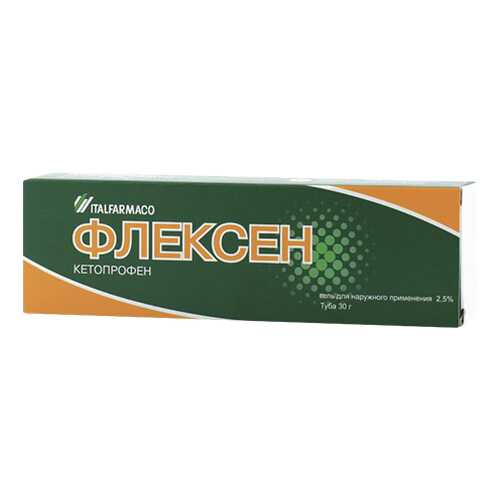 Флексен гель для наружн.прим.2,5% туба 30 г