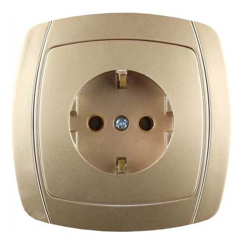 Электрическая розетка СВЕТОЗАР SV-54205-GM