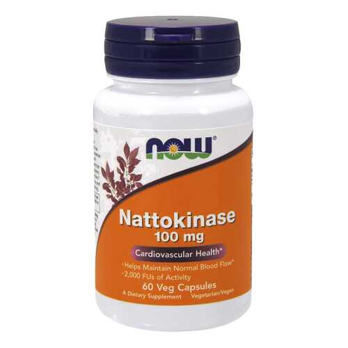 Для пищеварения NOW Nattokinase 100 мг 60 капсул