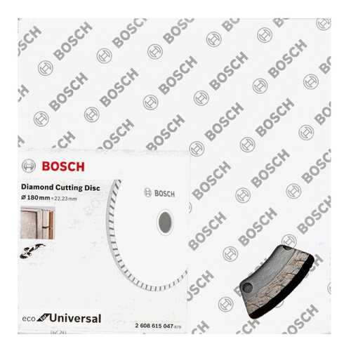 Диск алмазный отрезной Bosch ECO Univ,Turbo 180-22,23 2608615047