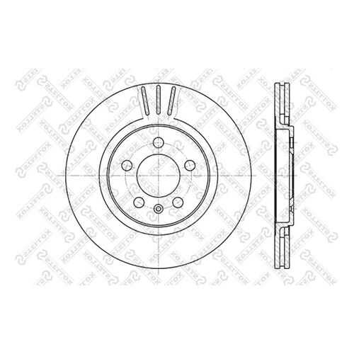 Тормозной диск Stellox 6020-4735V-SX
