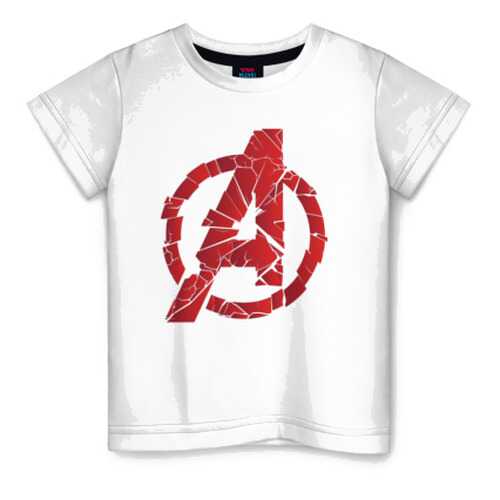 Детская футболка ВсеМайки Avengers logo red, размер 116