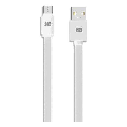 Кабель Promate linkMate-U2F microUSB 1,2м White