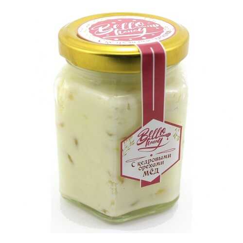 Крем-мед BelloHoney с кедровыми орехами 260 г