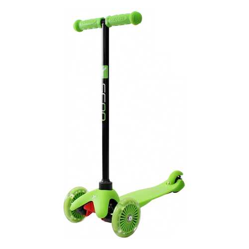 Самокат трехколесный Y-Scoo mini A-5 Shine green со светящими колесами