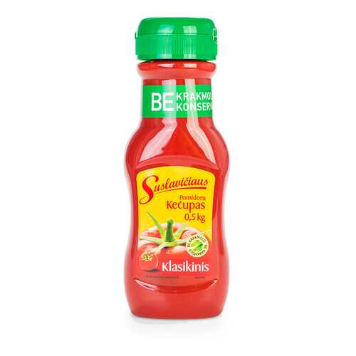 Кетчуп Suslaviciaus томатный, 500г, Швеция