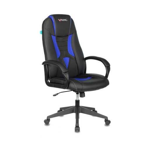 Кресло игровое Бюрократ VIKING-8N/BL-BLUE черный/синий искусственная кожа