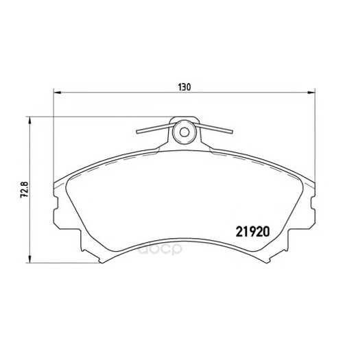 Тормозные колодки дисковые brembo P54022