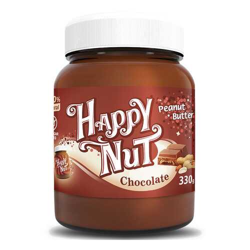 Арахисовая паста Happy nut с темным шоколадом 330 г