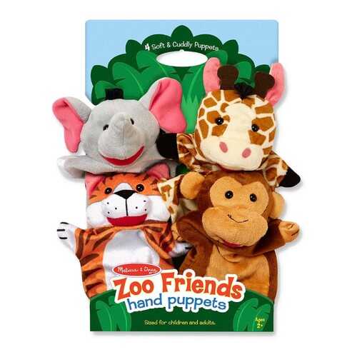 Плюшевые куклы на руку Melissa & Doug Зоопарк