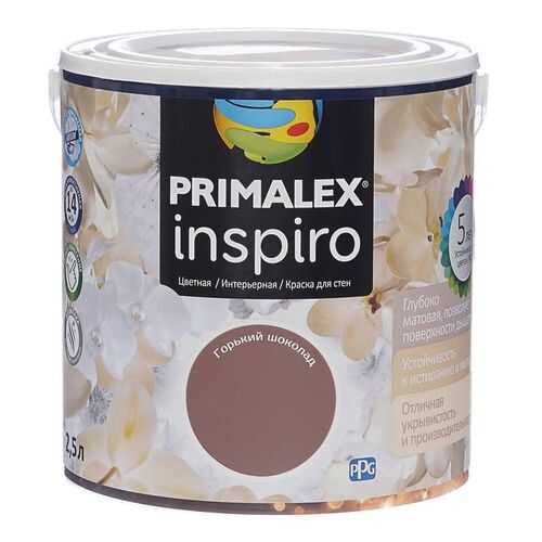Краска для внутренних работ Primalex Inspiro 2,5л Гор Шоколад, 420141