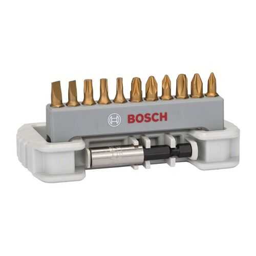 Набор бит Bosch 12шт магнитный держатель 2608522133