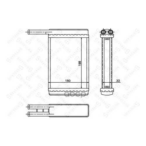 Радиатор печки Stellox 1035168SX