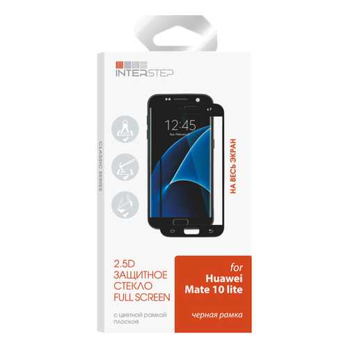 Защитное стекло InterStep для Huawei Mate 20 Lite Black