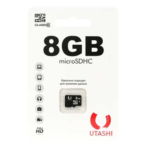 Карта памяти UTASHI Micro SDHC UT8GBSDCL10-00 8GB