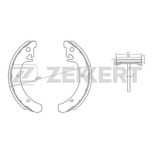 Комплект тормозных колодок ZEKKERT BK-4261