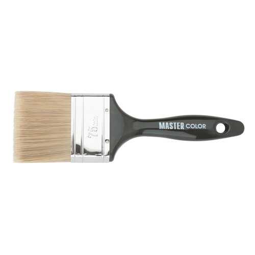 Кисть флейцевая Wood Master, микс из 3-х видов щетины/филамента, 75х21х64 мм